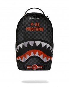לצפייה במוצר SPRAYGROUND BOEING P-51 MUSTANG SHARKMOUTH BACKPACK